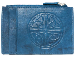 Celtic Leather I.D. Holders with RFID Blocking Technology - Jeans Blue