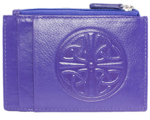 Celtic Leather I.D. Holders with RFID Blocking Technology - Purple